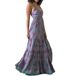 212. Pink Style Print Boho dress